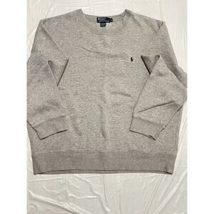 Vintage Ralph Lauren Polo Heather Grey Crewneck Sweater Size XL Pre-owned